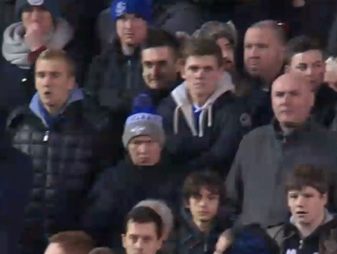 evertonian shouting fuck